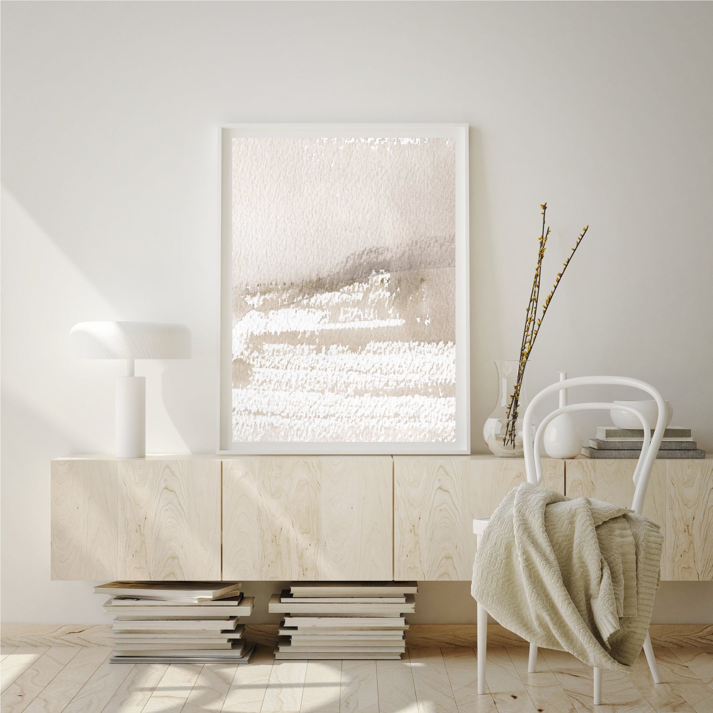 Taupe watercolour - THE WALL STYLIST