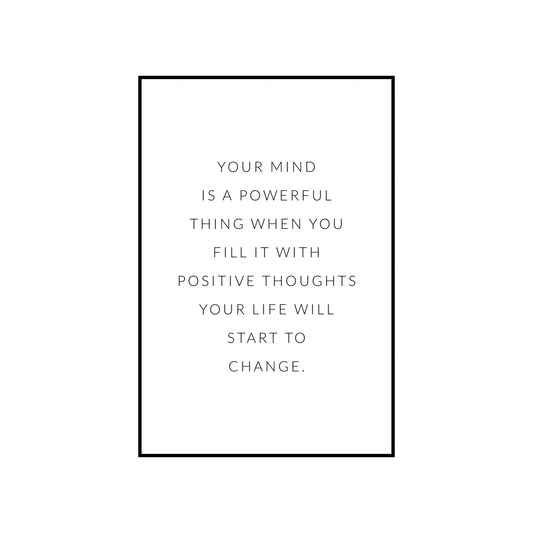 Your mind is a powerful thing - THE WALL STYLIST