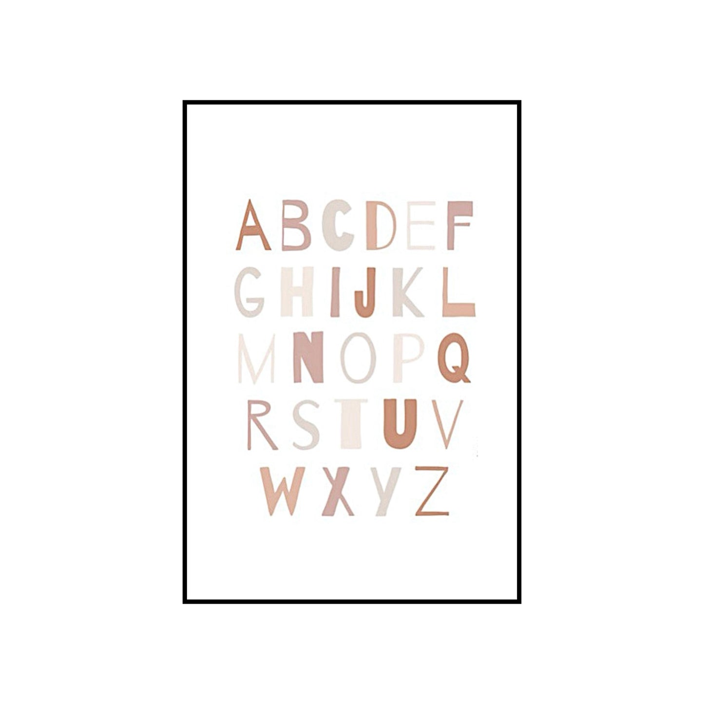 Scandi neutral alphabet