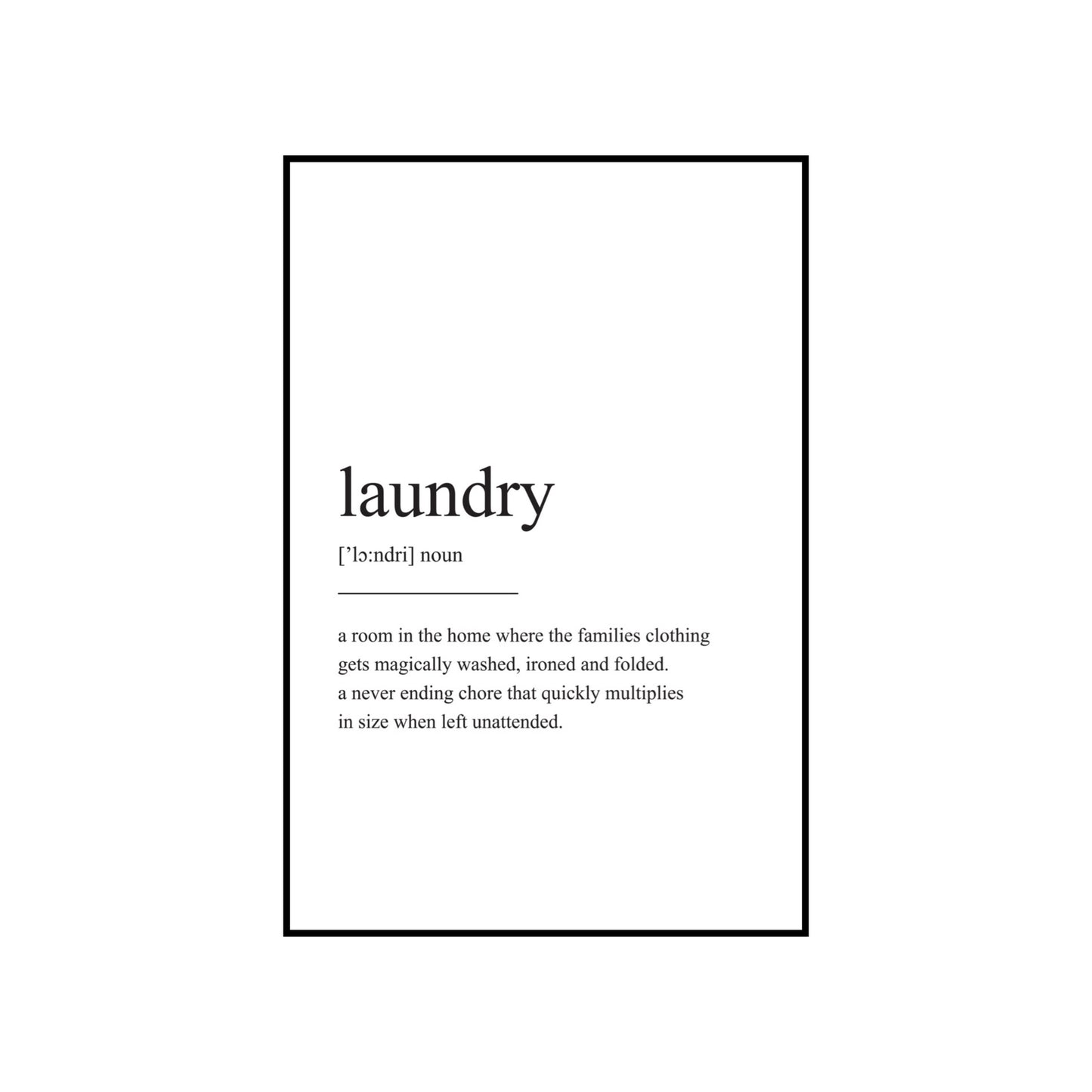 Laundry definition