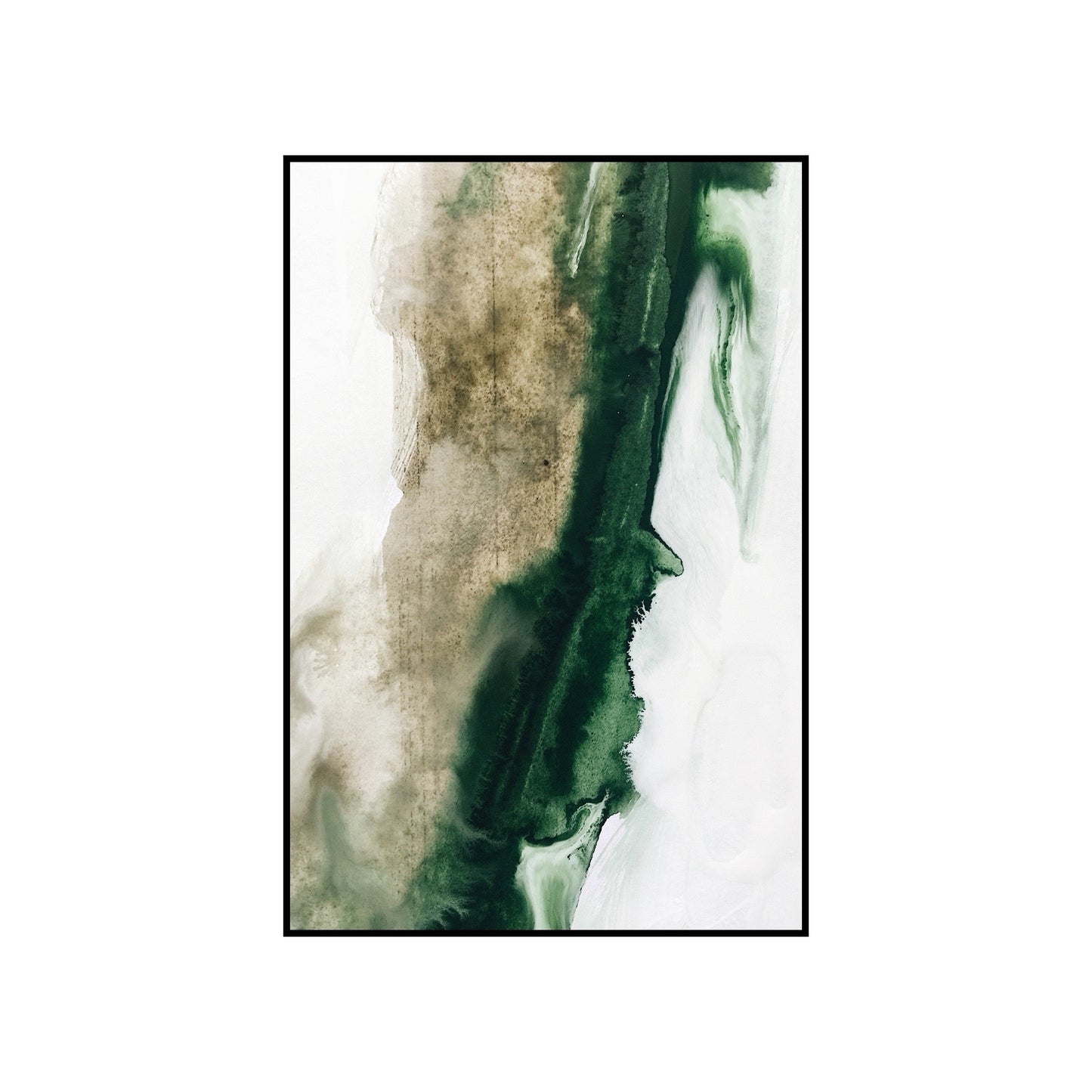 Green and beige abstract part 1