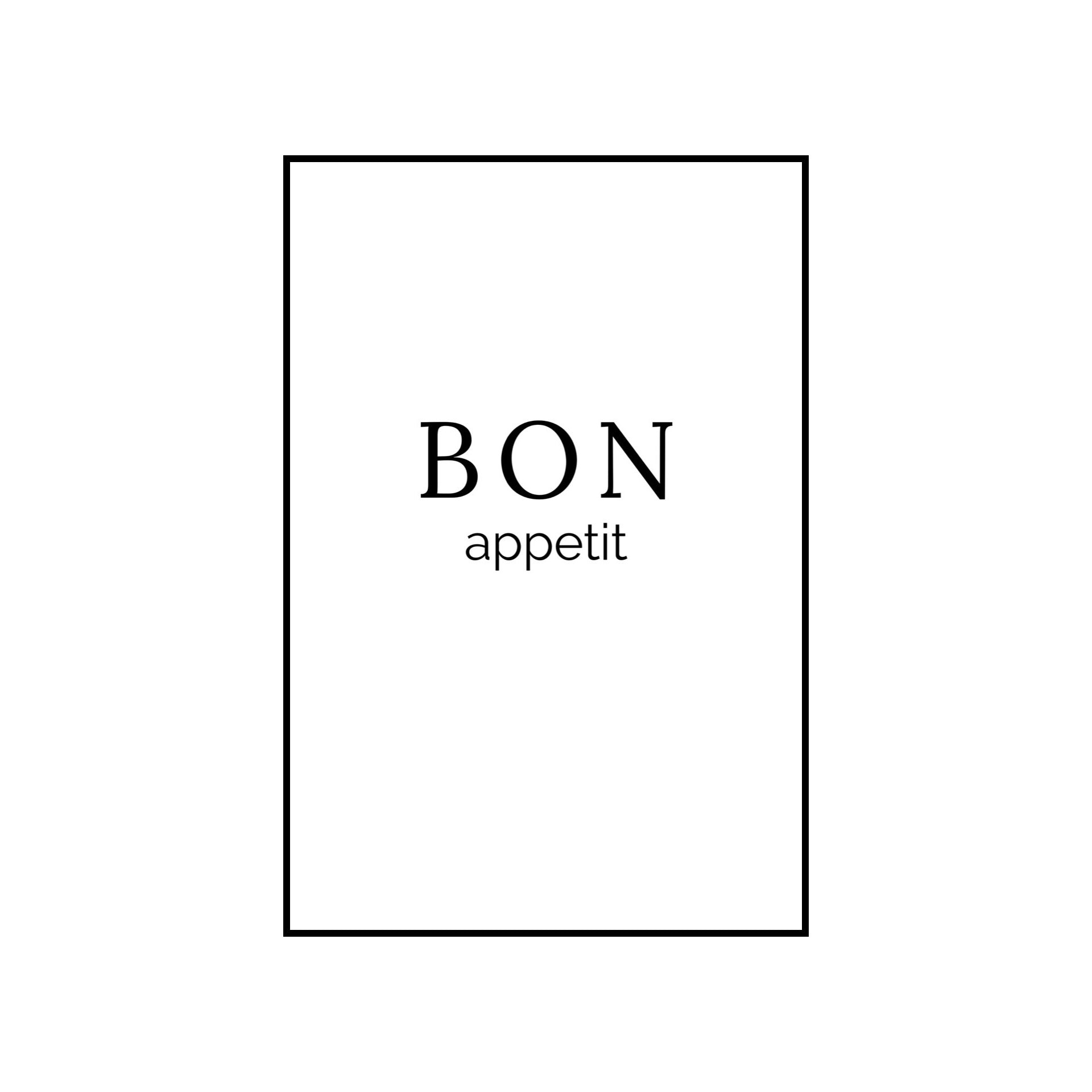 Bon appetit - THE WALL STYLIST