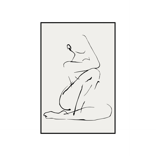 Female sitting sketch