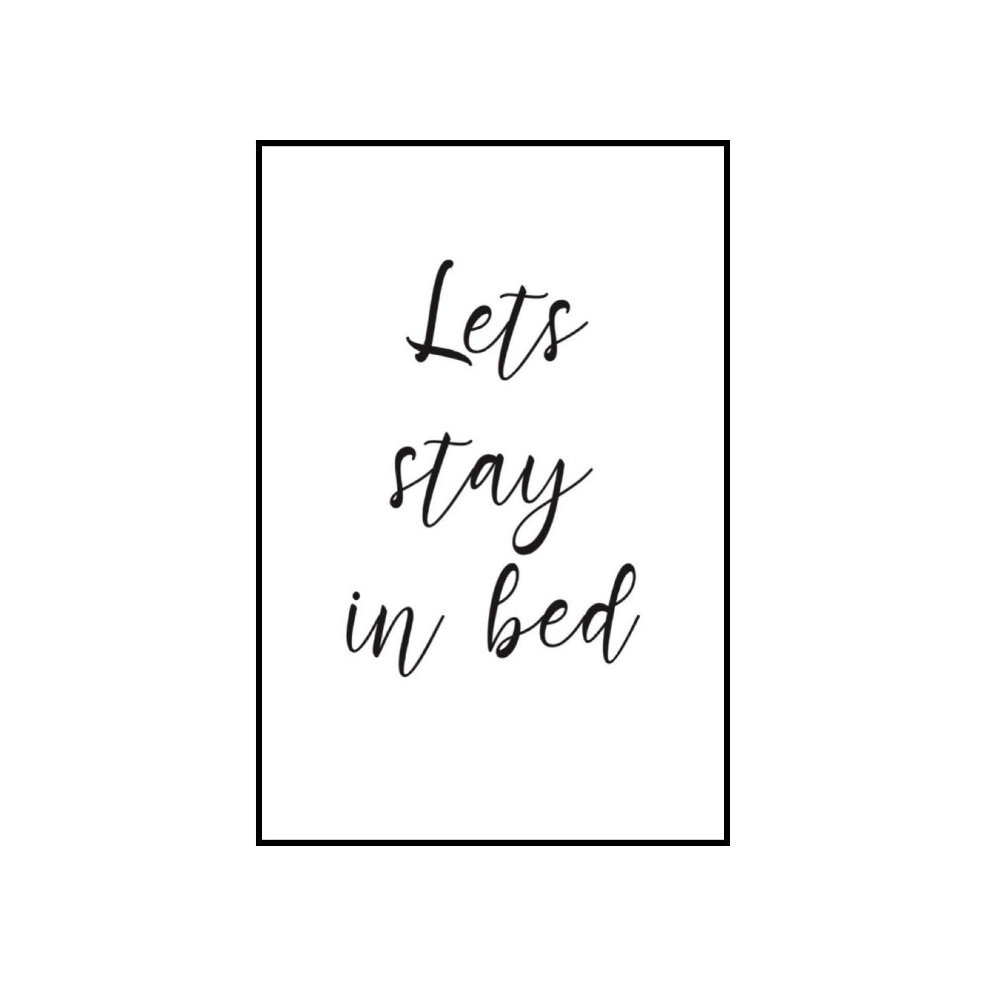 Let’s stay in bed - THE WALL STYLIST