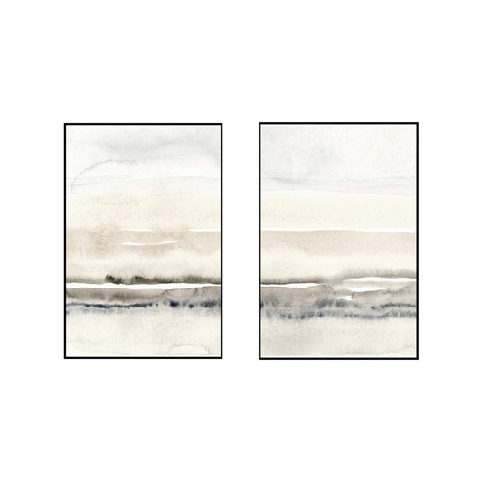 Beige and grey watercolour set
